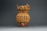 宋黄釉堆塑罐
Song dynasty yellow glazed applique jar
