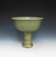 元龍泉高足杯
Yuan Longquan celadon stemcup