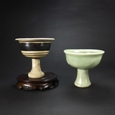 宋磁州+龍泉小高足杯1對
Song Cizhou small stemcup a pair
